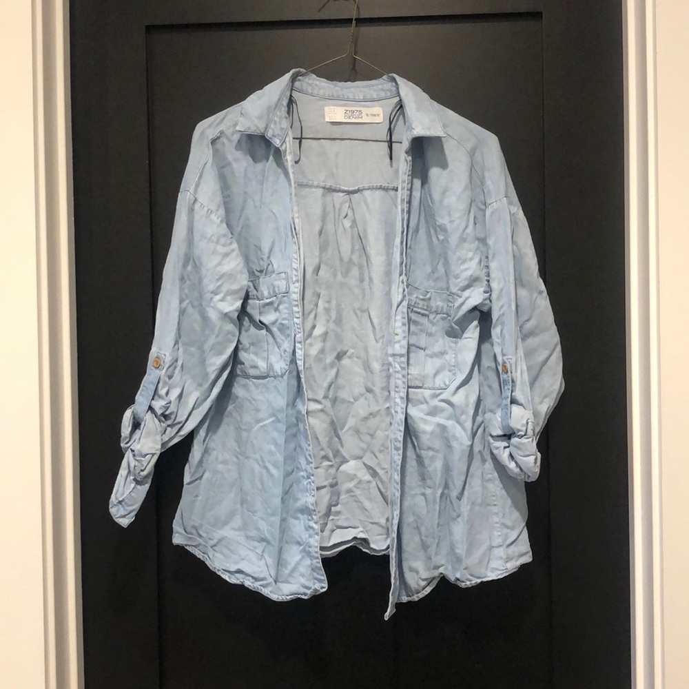Zara denim shirt size m.